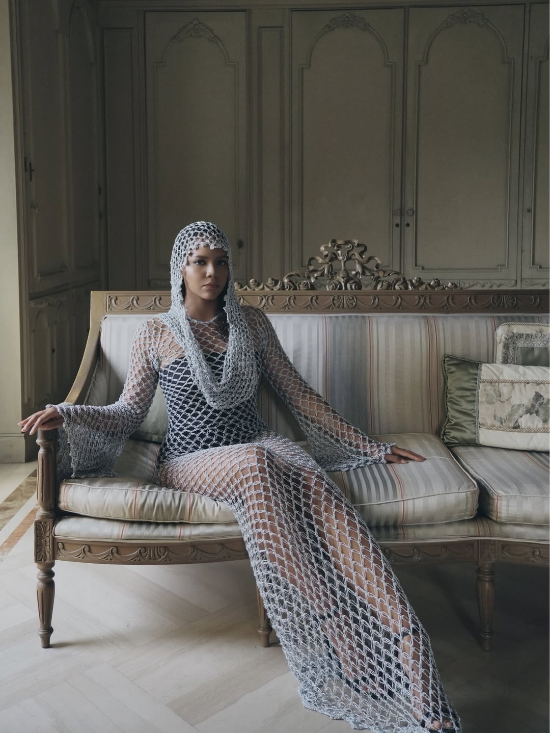 BRUMA SILVER • MAXI DRESS