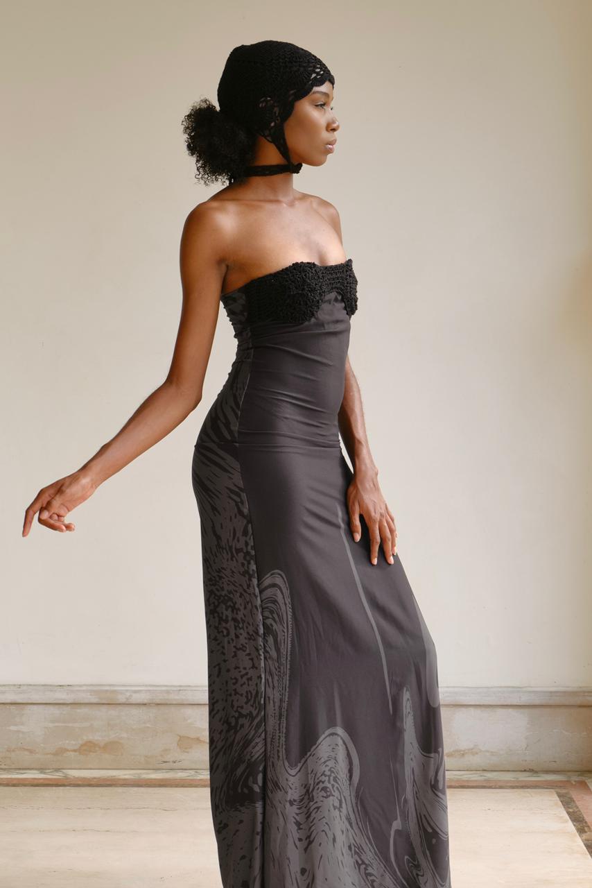 OBSIDIAN FLOW • MAXI DRESS